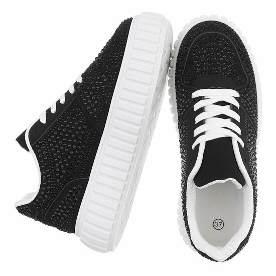 Zwarte lage sneaker Cesina