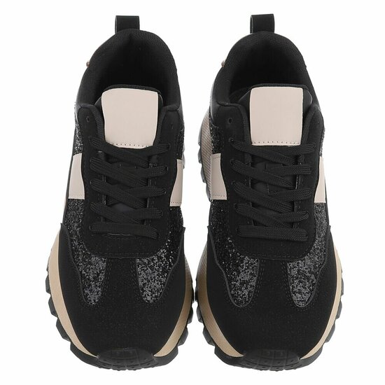 Zwarte lage sneaker Cesira