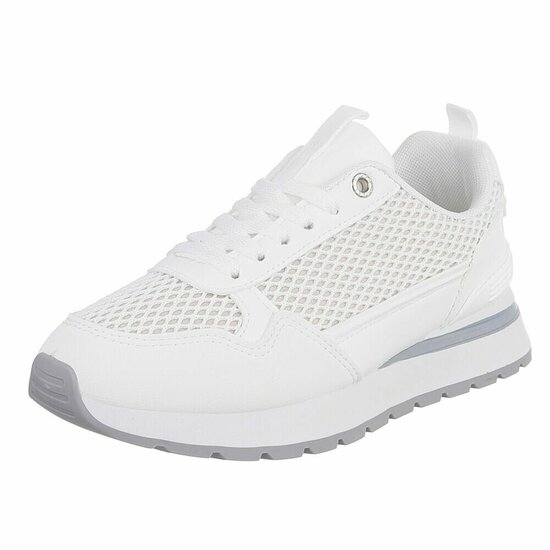 Witte lage sneaker Cesanna