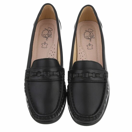 Zwarte mocassin Daphne