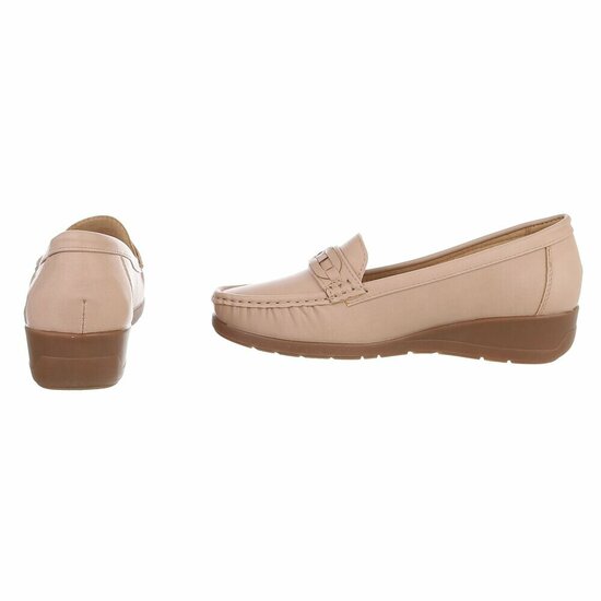 Kaki bruine mocassin Daphne