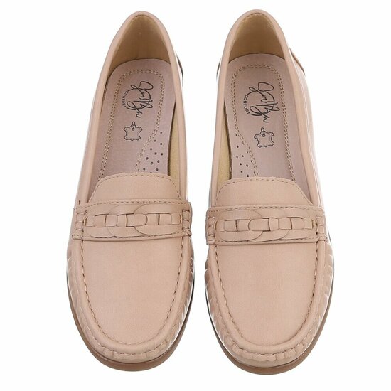 Kaki bruine mocassin Daphne