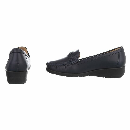 Donker blauwe mocassin Daphne
