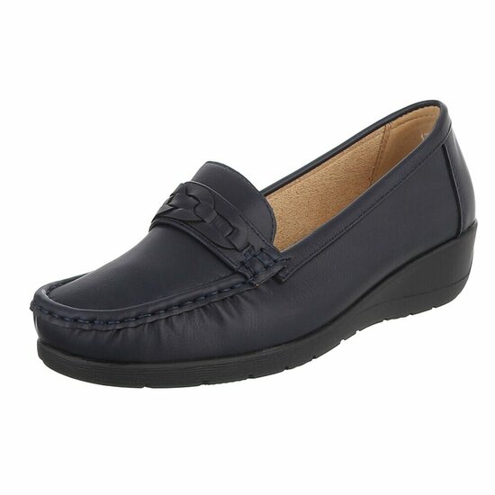 Donker blauwe mocassin Daphne