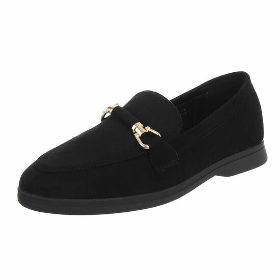 Zwarte suede mocassin Elizon
