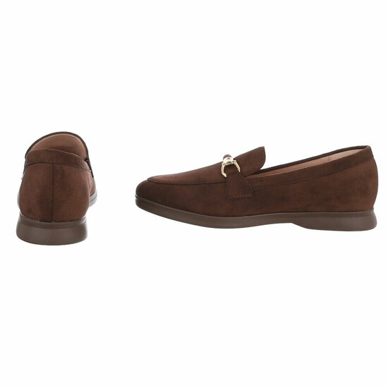 Bruine suede mocassin Elizon