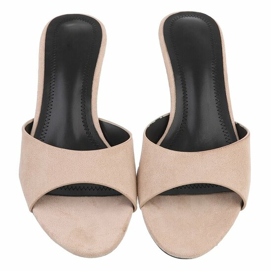 Kaki bruine mule Marianna