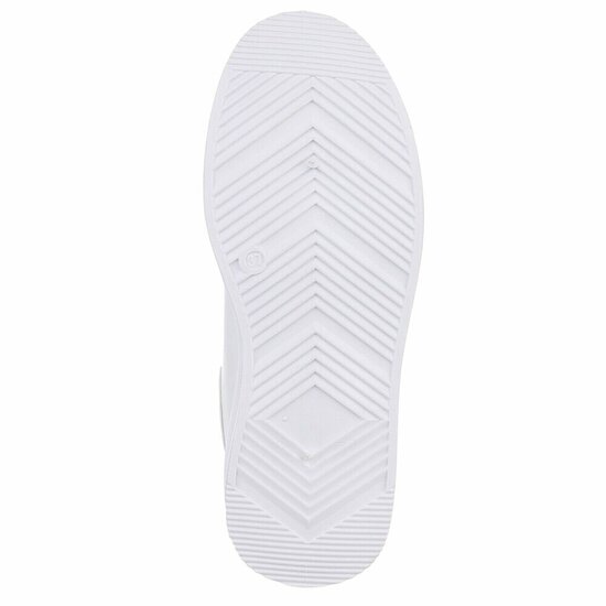 Witte lage sneaker Davina met gouden accent