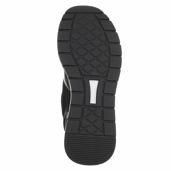 Zwarte lage sneaker Alegra met smoke accenten