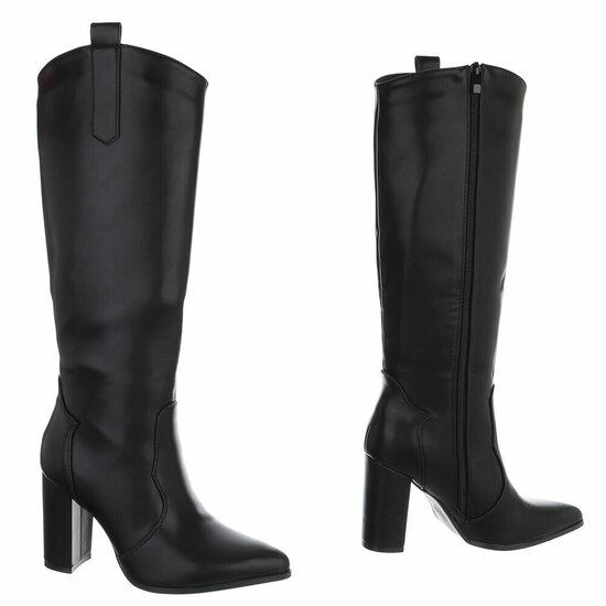 Hoge zwarte laars Dilara 