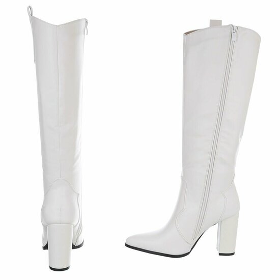 Hoge witte laars Dilara