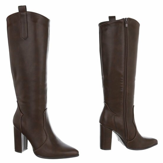 Hoge bruine laars Dilara