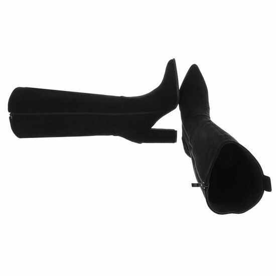 Hoge zwarte suede laars Dilara 