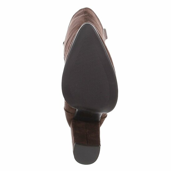 Hoge bruine suede laars Dilara 