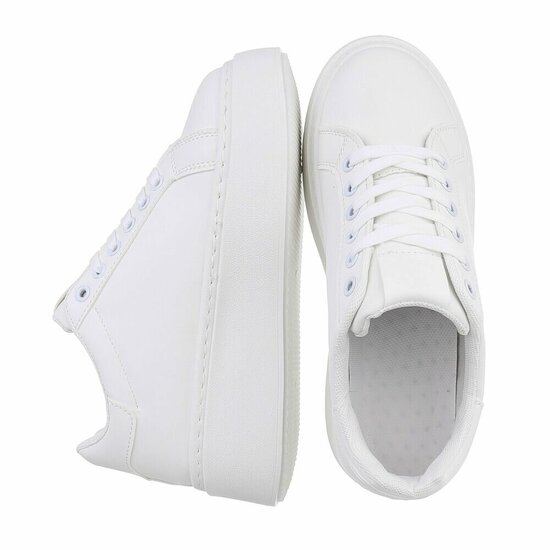 Witte lage sneaker Doutzen