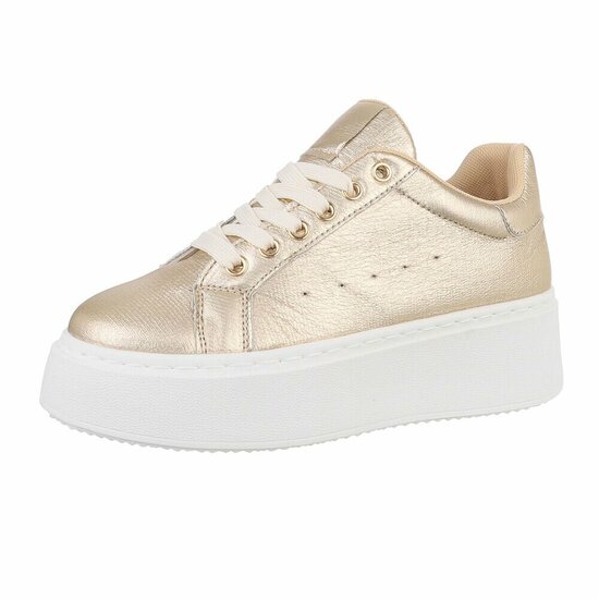 Gouden lage sneaker Doutzen