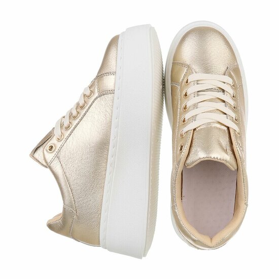Gouden lage sneaker Doutzen
