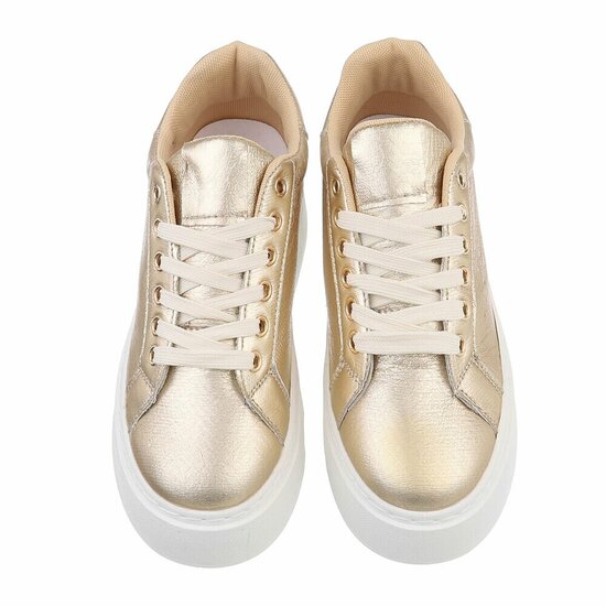 Gouden lage sneaker Doutzen