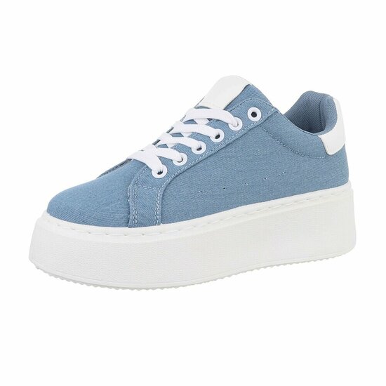 Jeans blauwe lage sneaker Doutzen