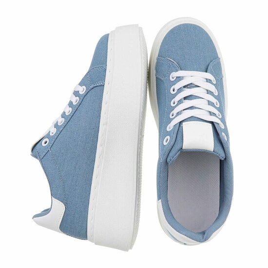 Jeans blauwe lage sneaker Doutzen