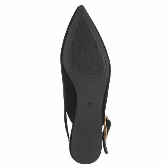 Zwarte suede slingback sandaal Annemie