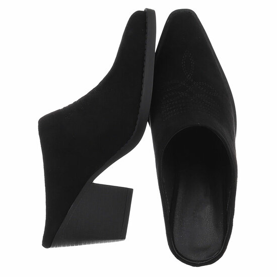 Zwarte daimen biker/western mule Balizza