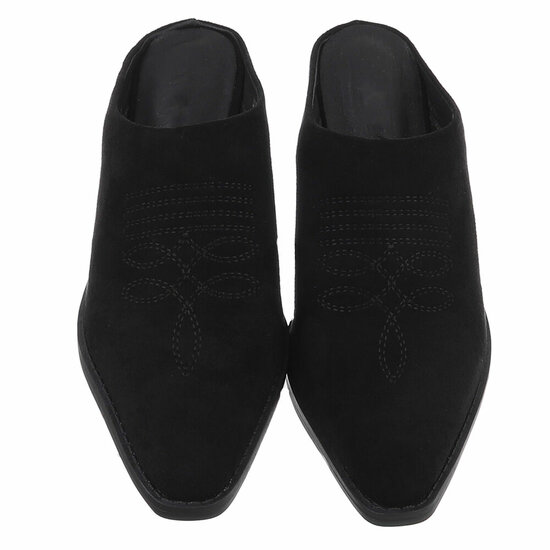 Zwarte daimen biker/western mule Balizza