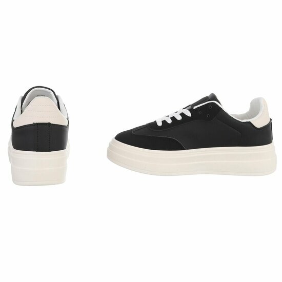 Zwarte lage sneaker Stephanie