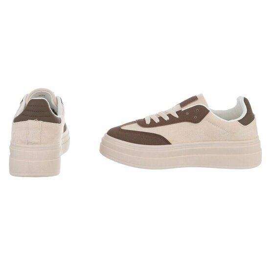 Bruine lage sneaker Stephanie