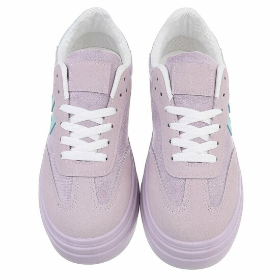 Purperen lage sneaker Stephanie