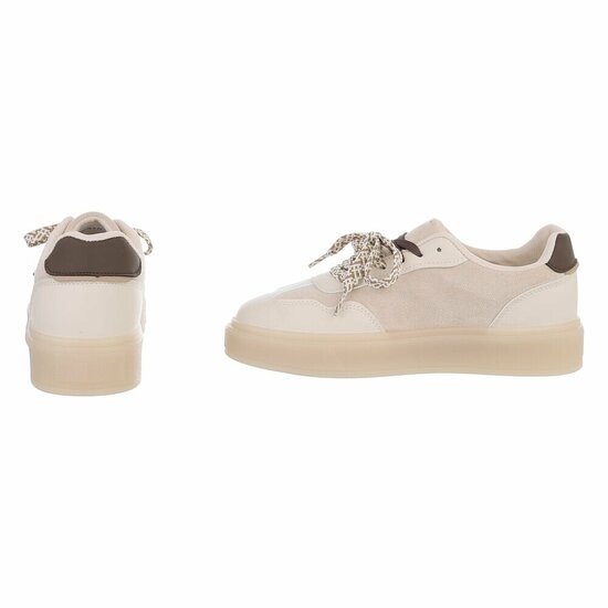 Beige lage sneaker Lisinka