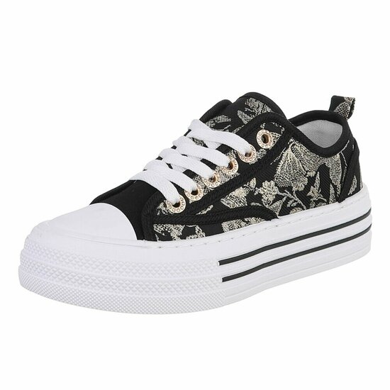 Zwarte lage sneaker Dorita