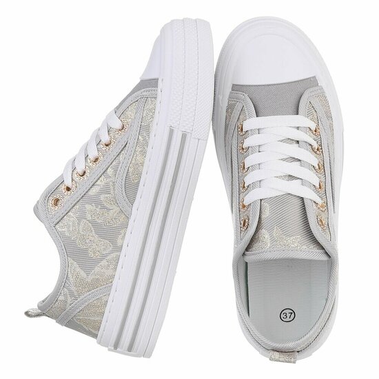 Grijze lage sneaker Dorita