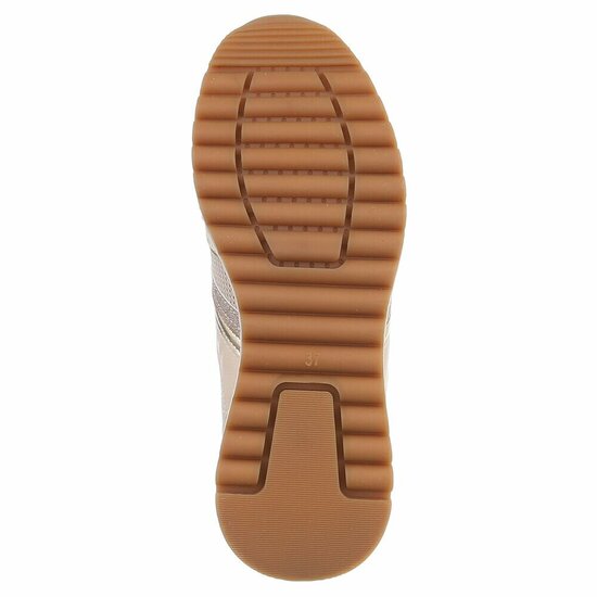 Beige lage sneaker Pera