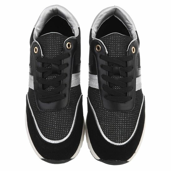 Zwarte lage sneaker Pera