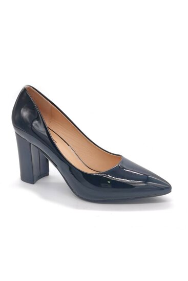 Zwarte klassieke lak pump Bonna