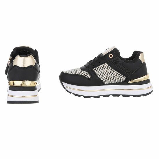 Zwarte lage sneaker Ambar