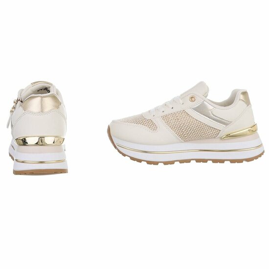 Beige lage sneaker Ambar