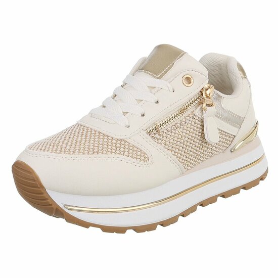 Beige lage sneaker Ambar