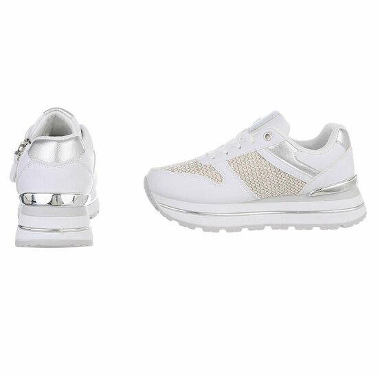 Witte lage sneaker Ambar