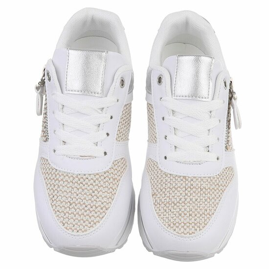 Witte lage sneaker Ambar