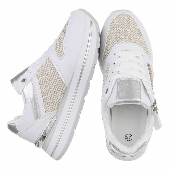 Witte lage sneaker Ambar