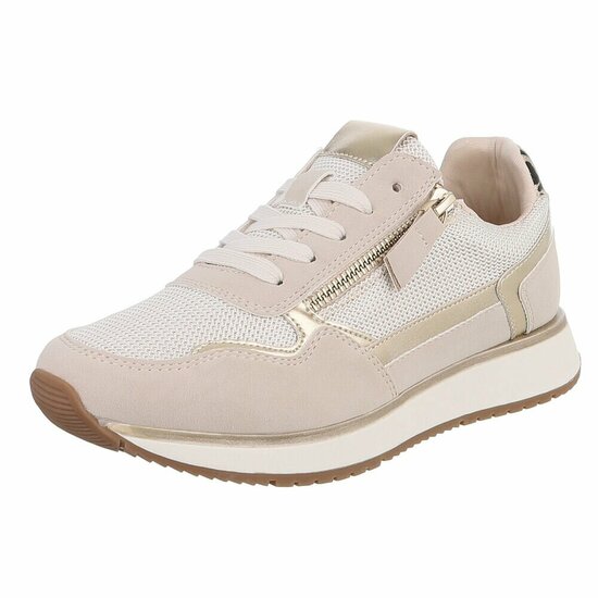 Beige lage sneaker Jenara
