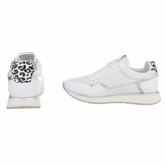Witte lage sneaker Jenara