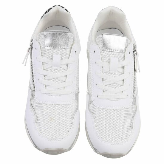 Witte lage sneaker Jenara