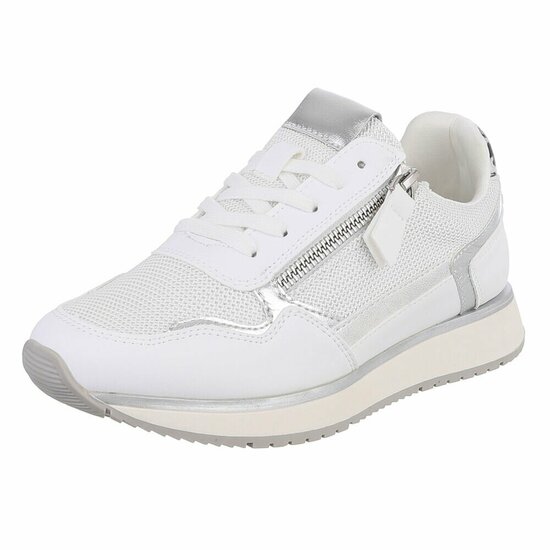 Witte lage sneaker Jenara