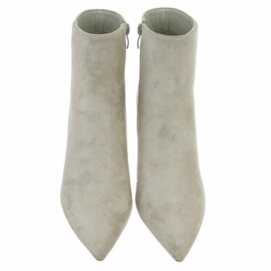 Olijf groene daimen enkellaarsje Adiva