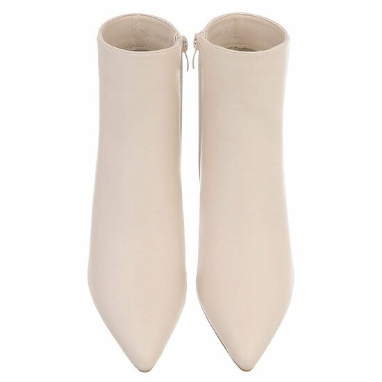 Beige enkellaarsje Cinzia 