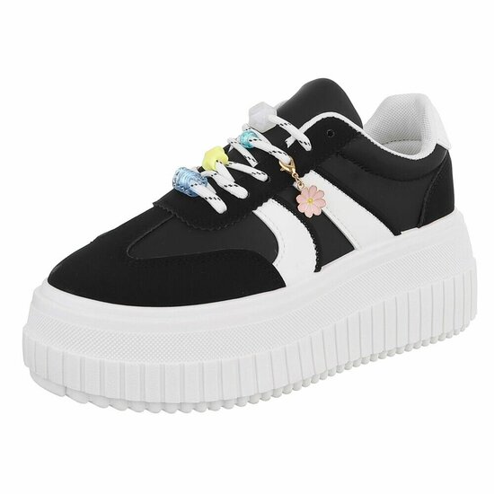 Zwarte lage sneaker Cheska