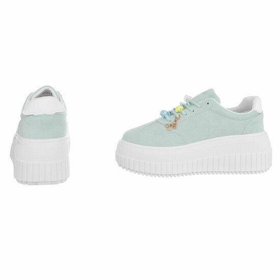 Groene lage sneaker Cheska